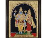 tmpooja-Vishnu lakshmi-tanjore-painting-online-mega-pooja-store