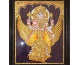 tmpooja-Vishnu on Karuda-tanjore-painting-online-mega-pooja-store