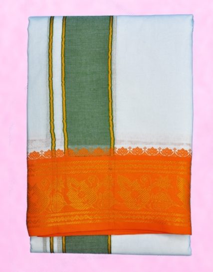 tm-tmpooja-pooja-vastram-Size9x5-Border-inches4-materiol-cotton-white-brown-green-pink-red-orange-blue-sarees-thirumurugan-pooja-product-marketed-by-kalpatharu-inc-the-online-mega