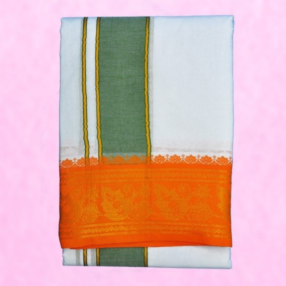 tm-tmpooja-pooja-vastram-Size9x5-Border-inches4-materiol-cotton-white-brown-green-pink-red-orange-blue-sarees-thirumurugan-pooja-product-marketed-by-kalpatharu-inc-the-online-mega