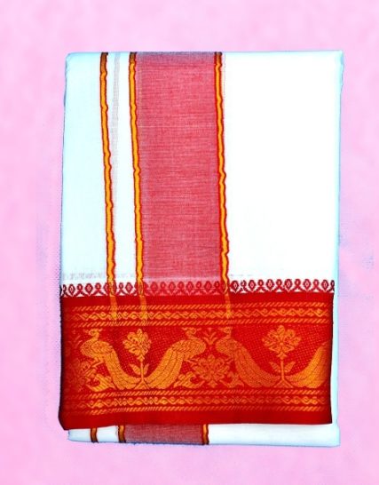 tm-tmpooja-pooja-vastram-Size9x5-Border-inches4-materiol-cotton-white-brown-green-pink-red-orange-blue-thirumurugan-pooja-product-marketed-by-kalpatharu-inc-the-online-mega-pooja