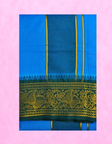 tm-tmpooja-vastram-blue-color-cotton-4inches-border-material-products-store-marketed-by-kalpatharu-inc-thirumurugan-puja-online-mega-stores-divine-inc