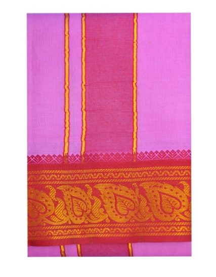 tm-tmpooja-vastram-lavender-color-cotton-4inches-orange-border-material-products-store-marketed-by-kalpatharu-inc-thirumurugan-puja-online-mega-stores-yellow-divine-inc