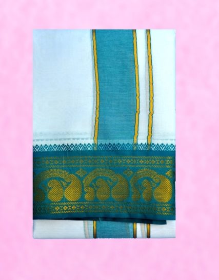tm-tmpooja-vastram-white-color-cotton-4inches-green-border-material-products-store-marketed-by-kalpatharu-inc-thirumurugan-puja-online-mega-stores-divine-inc