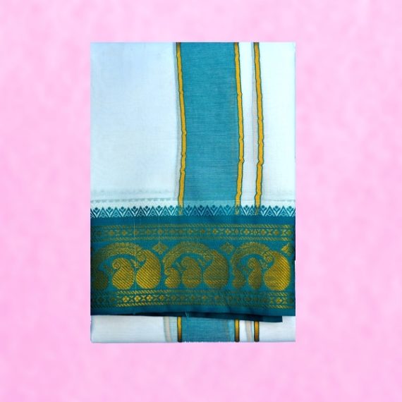 tm-tmpooja-vastram-white-color-cotton-4inches-green-border-material-products-store-marketed-by-kalpatharu-inc-thirumurugan-puja-online-mega-stores-divine-inc