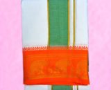 tm,tmpooja,pooja,vastram,Size9x5,Border,inches4,materiol,cotton,white,orange,red,green,blue,thirumurugan,pooja,product,marketet,by,kalpatharu,inc,the,online,mega,pooja,store