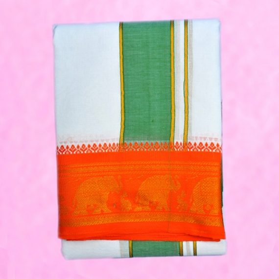 tm,tmpooja,pooja,vastram,Size9x5,Border,inches4,materiol,cotton,white,orange,red,green,blue,thirumurugan,pooja,product,marketet,by,kalpatharu,inc,the,online,mega,pooja,store