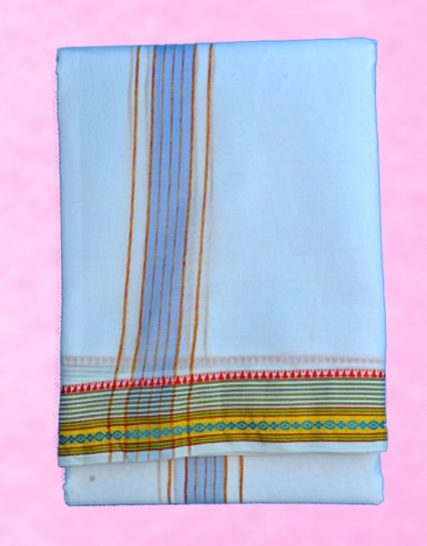 tm,tmpooja,vastram,color,colour,white,cotton,border,size,9 x 5, inches,2,inch,bleeched,material,pooja,items,product,store,products,stores,puja,thirumurugan,mega,pooja,store,kalpatharu,marketed,by,inc,divine