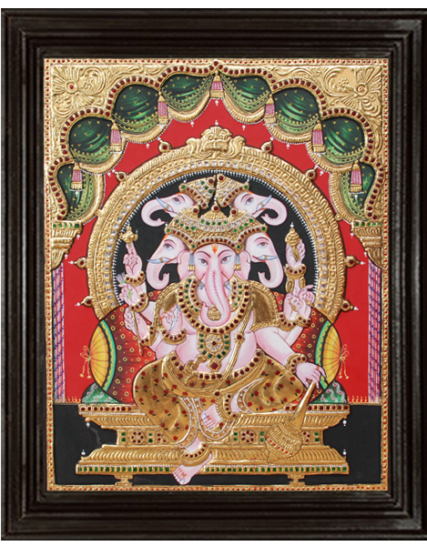 Ganesha Tanjore Painting 15