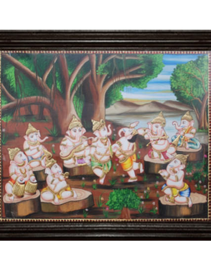 Ganesha Tanjore Painting 19