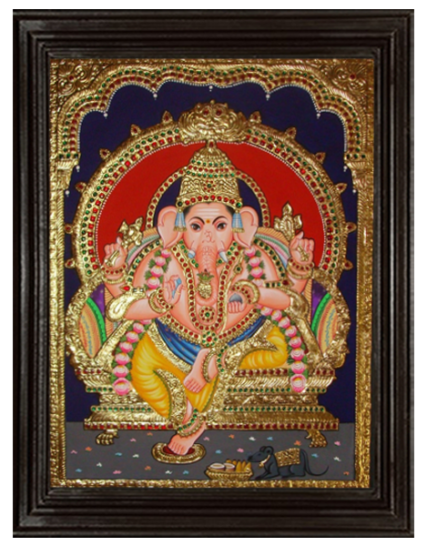 Ganesha Tanjore Painting 24
