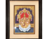tmpooja-Goddess Saraswathi3-tanjore-painting-online-mega-pooja-store