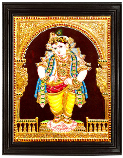 tmpooja-Krishna23-tanjore-painting-online-mega-pooja-store