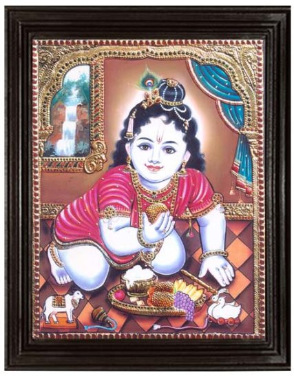 tmpooja-Krishna30-tanjore-painting-online-mega-pooja-store