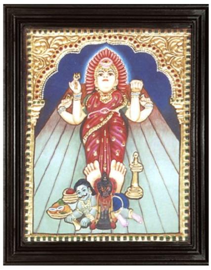 tmpooja-Maasani Amman-tanjore-painting-online-mega-pooja-store