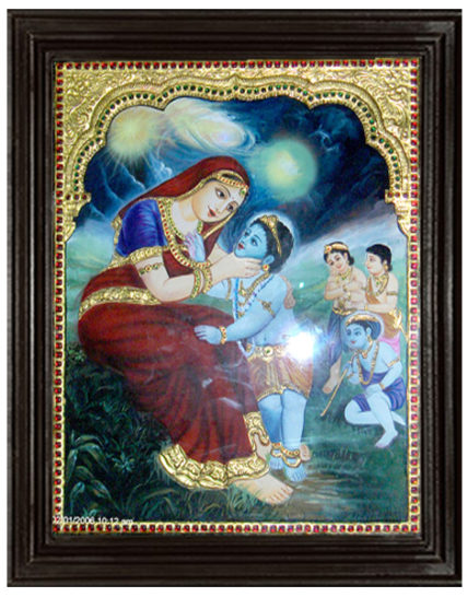 tmpooja-yasotha Krishna-tanjore-painting-online-mega-pooja-store